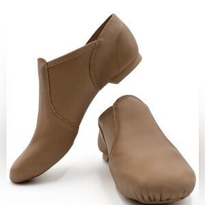 Capezio E-SERIES JAZZ SLIP ON size 8.5 & 6 brand new in box in caramel